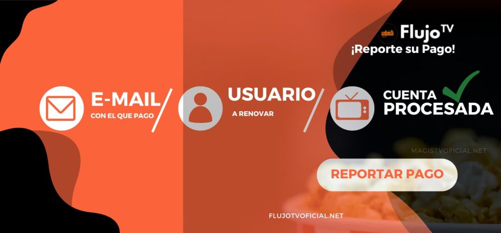 reportar pago FLUJOTV OFICIAL